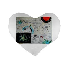 Neutrino Gravity, 16  Premium Heart Shape Cushion  by creationtruth