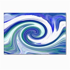 Abstract Waves Postcard 4 x 6  (10 Pack) by Colorfulart23