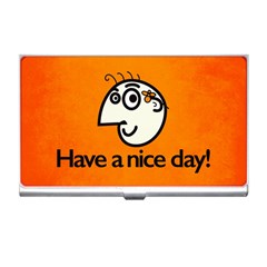Have A Nice Day Happy Character Business Card Holder by CreaturesStore