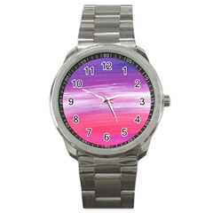Abstract In Pink & Purple Sport Metal Watch by StuffOrSomething