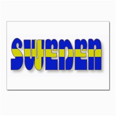 Flag Spells Sweden Postcard 4 x 6  (10 Pack) by StuffOrSomething