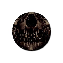 Skull Poster Background Drink Coasters 4 Pack (round) by dflcprints
