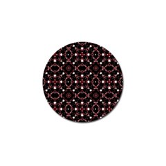 Futuristic Dark Pattern Golf Ball Marker by dflcprints