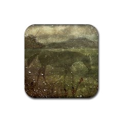 Flora And Fauna Dreamy Collage Drink Coaster (square) by dflcprints