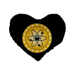 Atom Symbol 16  Premium Heart Shape Cushion  by StuffOrSomething