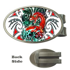 Tribal Dragon Money Clip (oval) by TheWowFactor