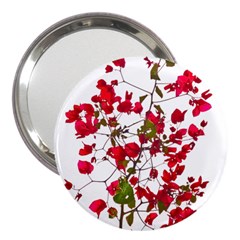 Red Petals 3  Handbag Mirror by dflcprints