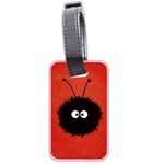 Red Cute Dazzled Bug Luggage Tag (Two Sides) Back