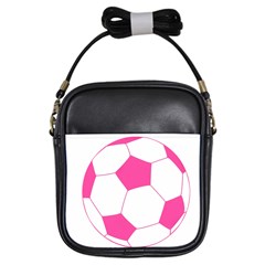 Soccer Ball Pink Girl s Sling Bag by Designsbyalex