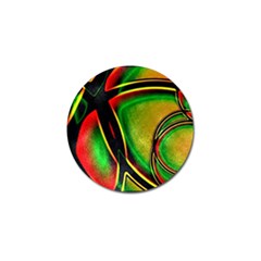 Multicolored Modern Abstract Design Golf Ball Marker by dflcprints