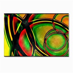 Multicolored Modern Abstract Design Postcard 4 x 6  (10 Pack) by dflcprints