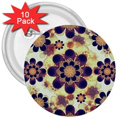 Luxury Decorative Symbols  3  Button (10 Pack) by dflcprints