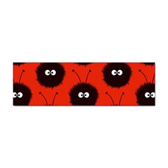 Red Cute Dazzled Bug Pattern Bumper Sticker 10 Pack