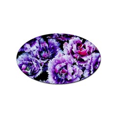 Purple Wildflowers Of Hope Sticker 10 Pack (oval) by FunWithFibro