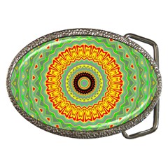 Mandala Belt Buckle (oval) by Siebenhuehner