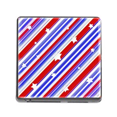 American Motif Memory Card Reader With Storage (square) by dflcprints