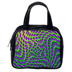Illusion Delusion Classic Handbag (one Side) by SaraThePixelPixie