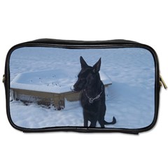 Snowy Gsd Travel Toiletry Bag (one Side) by StuffOrSomething