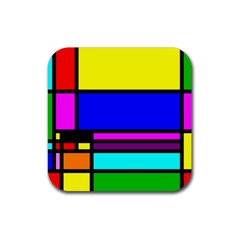 Mondrian Drink Coasters 4 Pack (square) by Siebenhuehner