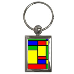 Mondrian Key Chain (rectangle) by Siebenhuehner