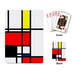 Mondrian Playing Cards Single Design by Siebenhuehner