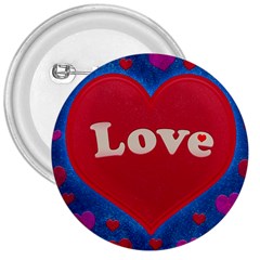 Love Theme Concept  Illustration Motif  3  Button by dflcprints