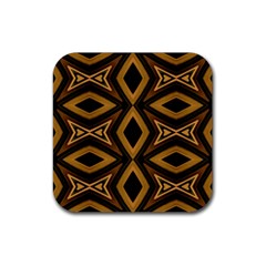 Tribal Diamonds Pattern Brown Colors Abstract Design Drink Coasters 4 Pack (square) by dflcprints