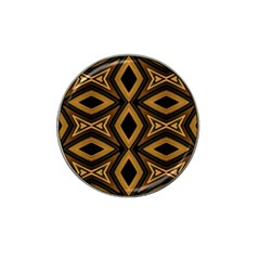 Tribal Diamonds Pattern Brown Colors Abstract Design Golf Ball Marker (for Hat Clip) by dflcprints