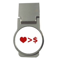 Love Is More Than Money Money Clip (round) by dflcprints