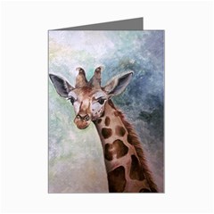 Giraffe Mini Greeting Card (8 Pack) by ArtByThree