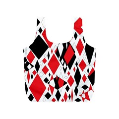 Distorted Diamonds In Black & Red Reusable Bag (s) by StuffOrSomething