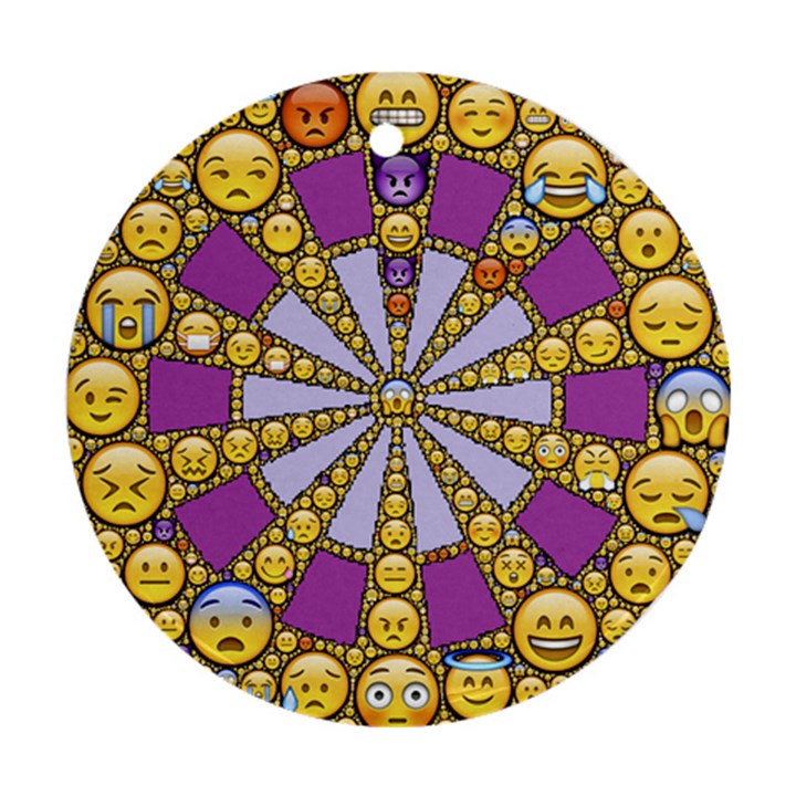Circle Of Emotions Round Ornament