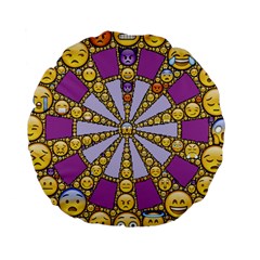 Circle Of Emotions 15  Premium Round Cushion  by FunWithFibro
