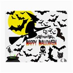 Happy Halloween Collage Glasses Cloth (Small, Two Sided) Front