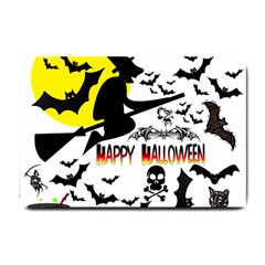 Happy Halloween Collage Small Door Mat by StuffOrSomething