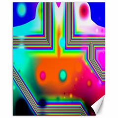 Crossroads Of Awakening, Abstract Rainbow Doorway  Canvas 11  X 14  (unframed) by DianeClancy