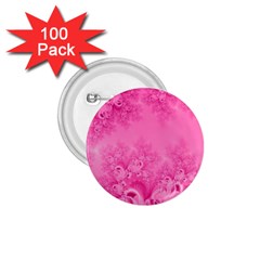 Soft Pink Frost Of Morning Fractal 1 75  Button (100 Pack) by Artist4God