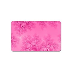 Soft Pink Frost Of Morning Fractal Magnet (name Card) by Artist4God