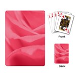 Pink Silk Effect  Playing Cards Single Design