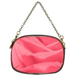 Pink Silk Effect  Chain Purse (Two Sided) 