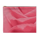 Pink Silk Effect  Cosmetic Bag (XL)