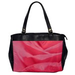 Pink Silk Effect  Oversize Office Handbag (One Side)