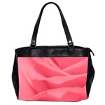 Pink Silk Effect  Oversize Office Handbag (Two Sides)