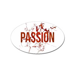 Passion And Lust Grunge Design Sticker 10 Pack (oval) by dflcprints