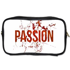 Passion And Lust Grunge Design Travel Toiletry Bag (two Sides) by dflcprints