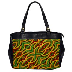 Tropical Colors Abstract Geometric Print Oversize Office Handbag (one Side) by dflcprints