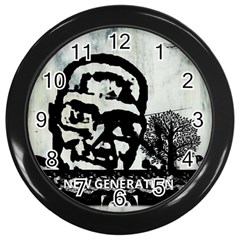 M G Firetested Wall Clock (black)