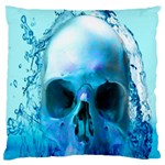 Skull In Water Large Cushion Case (Two Sided)  Front