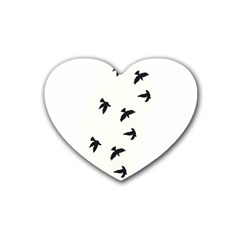 Waterproof Temporary Tattoo -----three Birds Drink Coasters 4 Pack (heart)  by zaasim