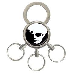 Warhol 3-ring Key Chain by icarusismartdesigns